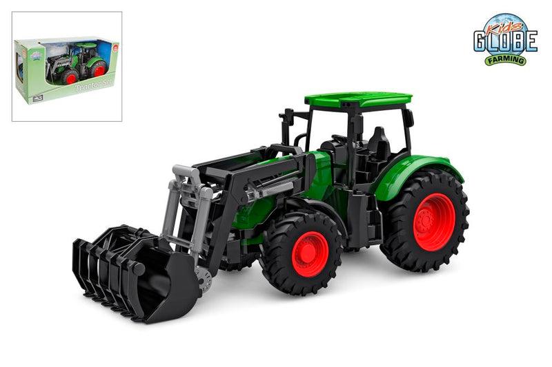 Kids Globe Tractor met Frontlader - Groen
