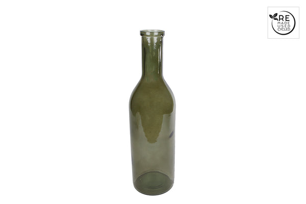 3R Vaas Caldron M glanzendl.groen glas 15x15x50cm