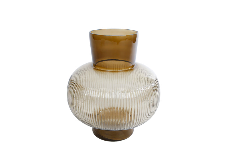 Vaas Jur S bruin glas 18x18x20cm