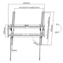 Cavus WMT002 10&deg; Tilt TV Muurbeugel Zwart