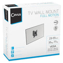 Cavus WME100 TV Muurbeugel Draaibaar voor 23-55 Inch Schermen Zwart