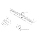 Cavus CAV-TSB-UNI Multi Fit Soundbarhouder voor Cavus Vloerstandaard Zwart