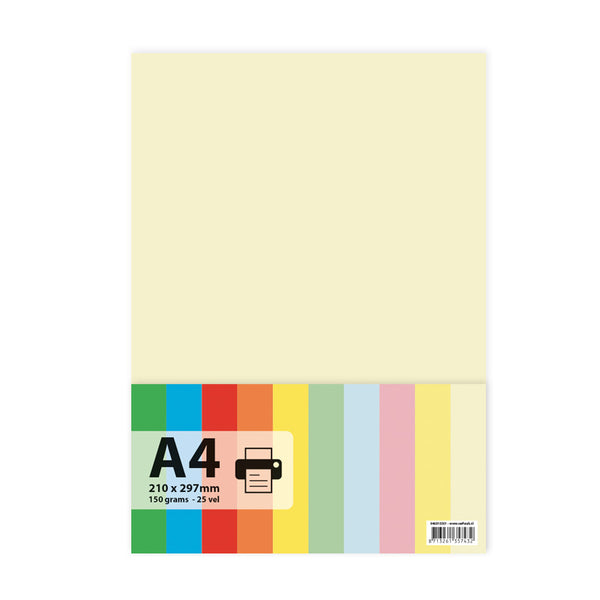 Papier A4 150gr 25 vel - ivoor