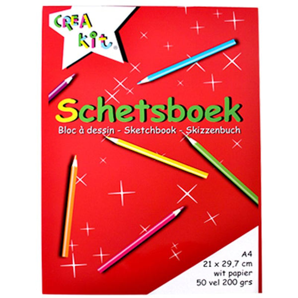 Schetsboek Crea-kit A4 50 vel 200gr