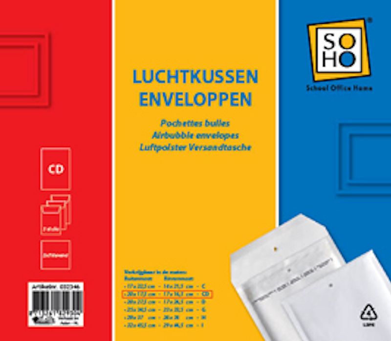 SOHO Envelop luchtkussen CD 3 stuks