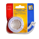 SOHO Tapehouder met rol dubbelzijdig 15mmx5m