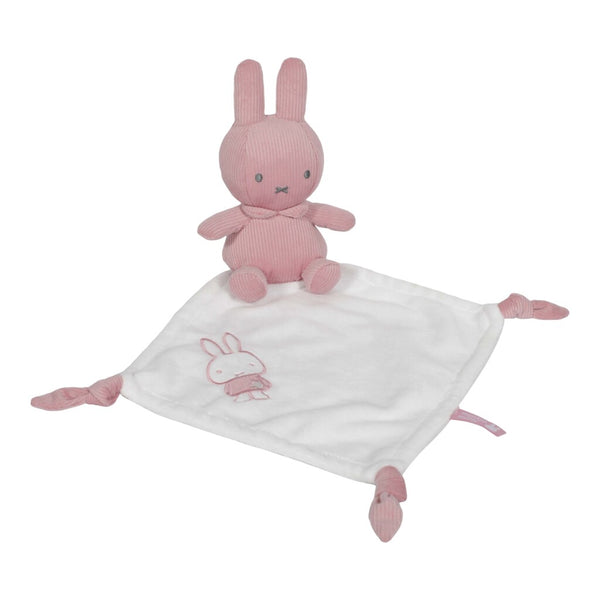 Nijntje Knuffeldoekje met Ribstof Roze