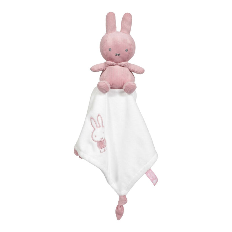 Nijntje Knuffeldoekje met Ribstof Roze