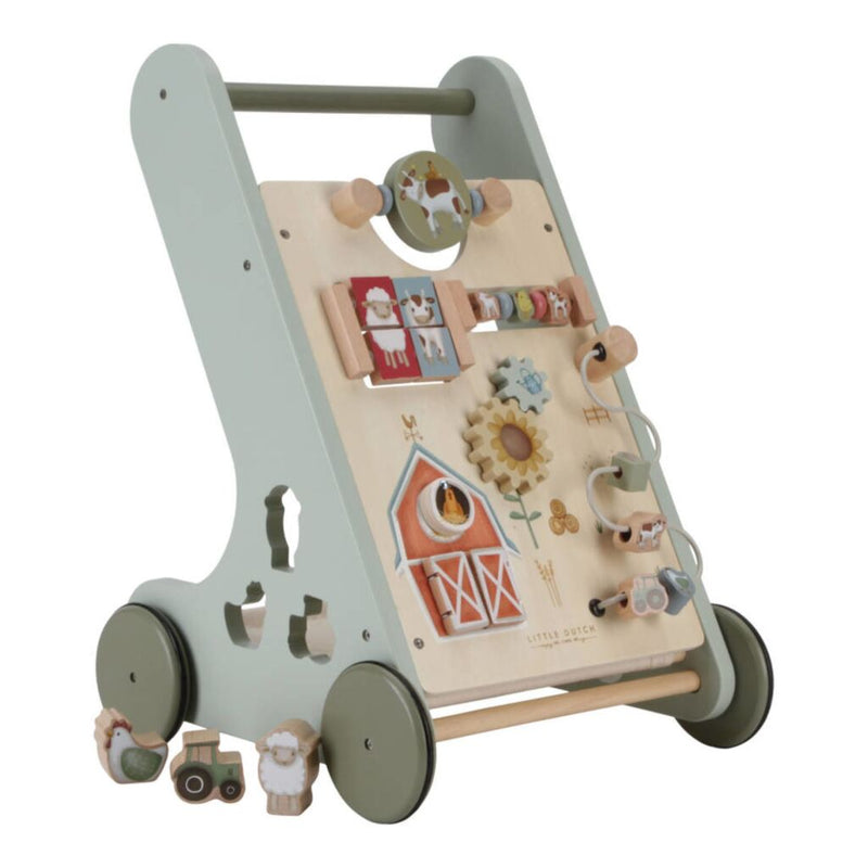 Little Dutch Farm Houten Activiteiten Loopwagen