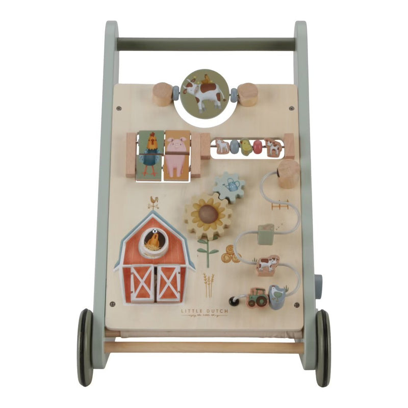 Little Dutch Farm Houten Activiteiten Loopwagen