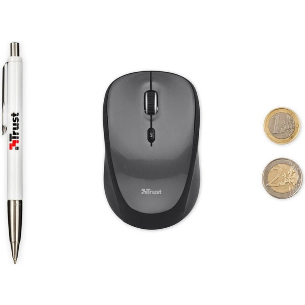 Trust Yvi Draadloze Mini Muis Zwart