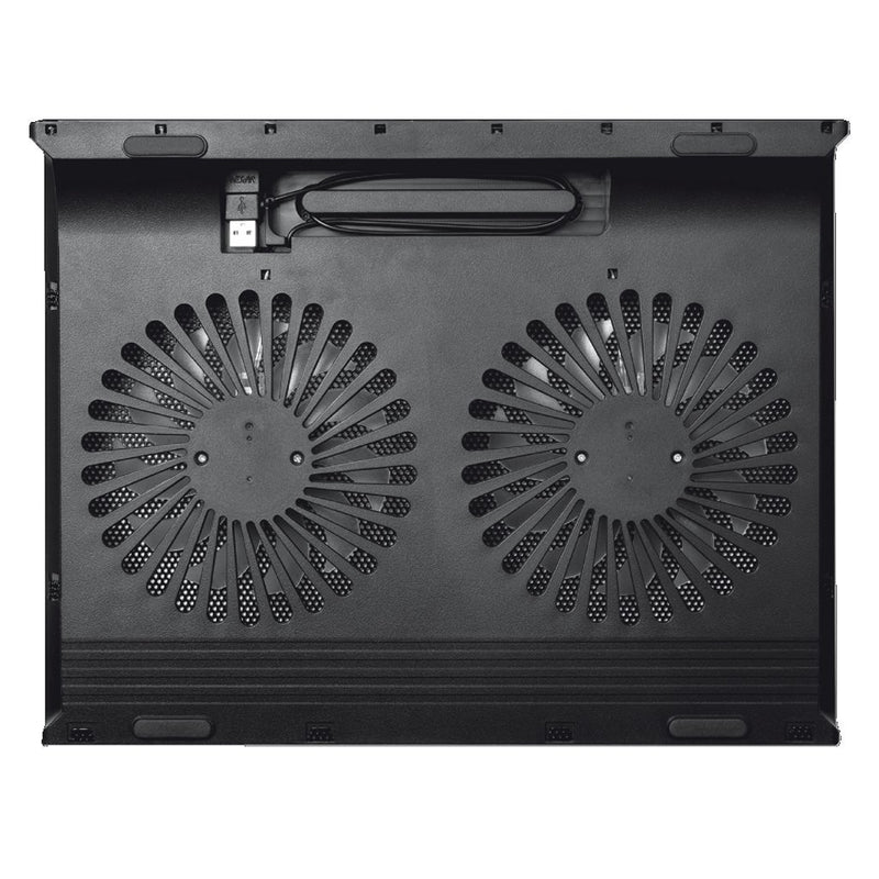 Trust Azul Laptop Cooling Stand met 2 Ventilatoren Zwart