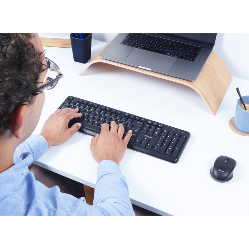 Trust Ody Draadloos Toetsenbord en Muis Zwart