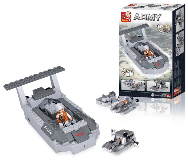 Sluban M38-B0537D 3in1 Landingsvaartuig 97-delig