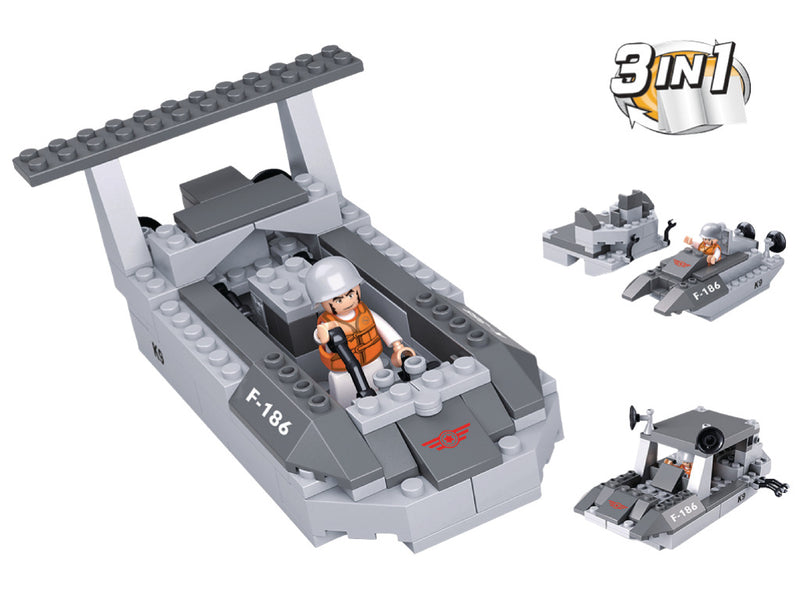 Sluban M38-B0537D 3in1 Landingsvaartuig 97-delig