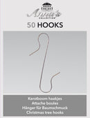 Kerstboomhaakjes s/50 zilver