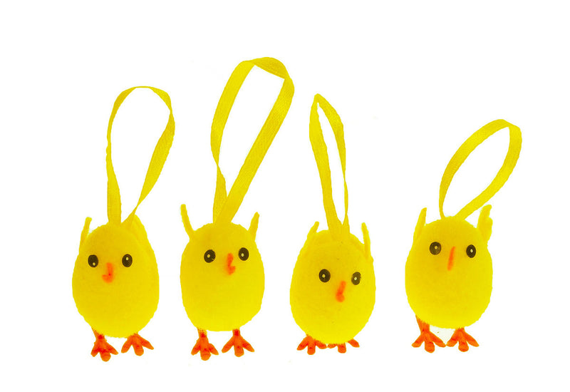 Chenile kuikens 4cm 4 stuks