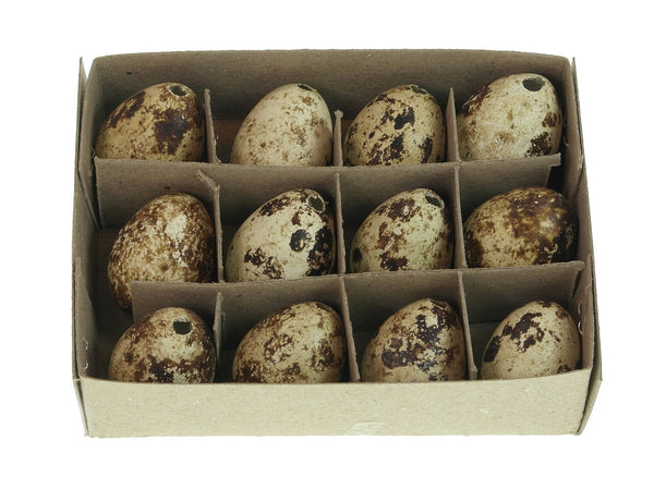 Pasen kwartelei 3cm in doos 12 stuks