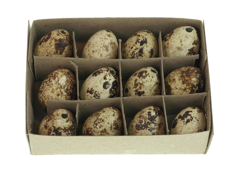 Pasen kwartelei 3cm in doos 12 stuks