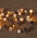 LEDverlichting warmwit 10L sneeuwbal/dennenappel 108cm