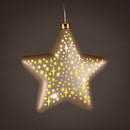 LED Ster glas Champagne Sterren 19cm incl. timer