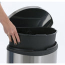 EKO Shell Bin Pedaalemmer 30L Mat RVS