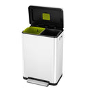 EKO X-Cube Pedaalemmer 2x20L Wit