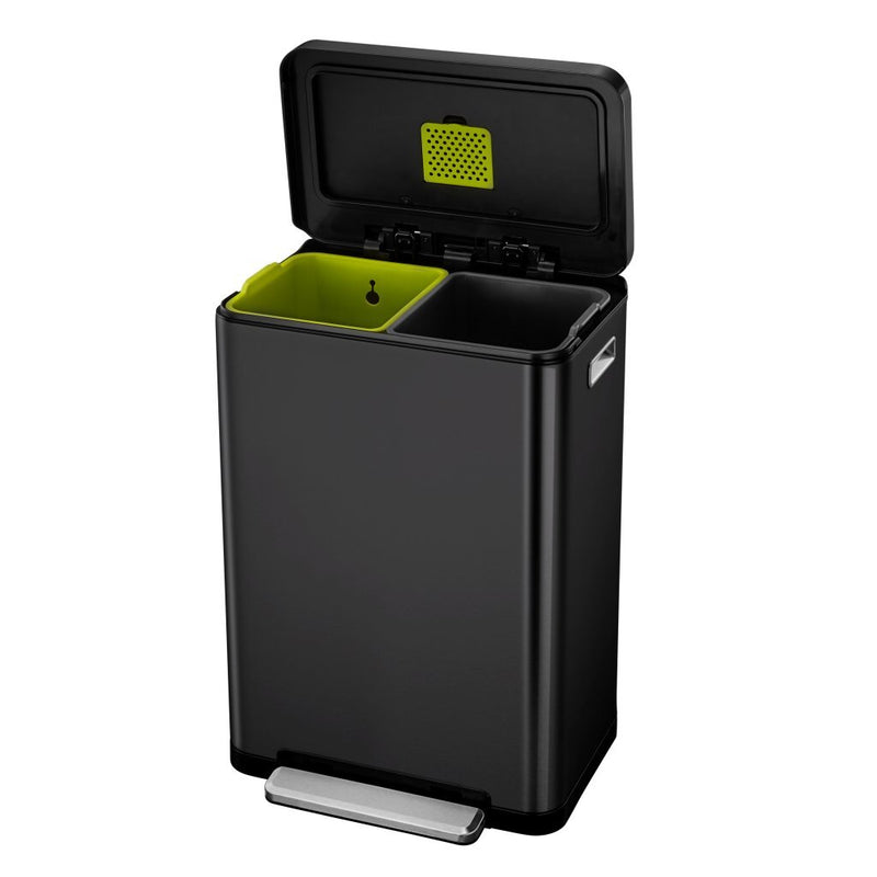 EKO X-Cube Pedaalemmer 2x20L Zwart