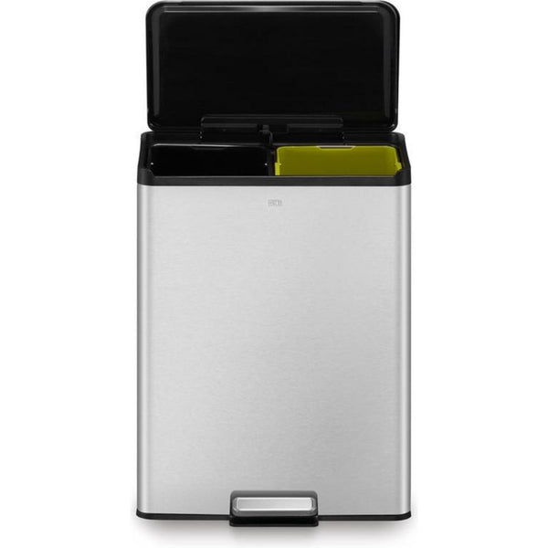 EKO Essential Recycling Pedaalemmer 2x20L Mat RVS