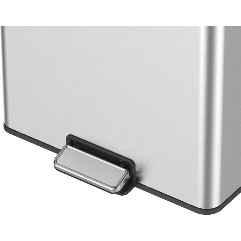 EKO Essential Recycling Pedaalemmer 2x20L Mat RVS