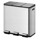 EKO EcoCasa Afvalbak 3x15L RVS/Zwart