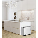 EKO EcoCasa Afvalbak 3x15L RVS/Zwart