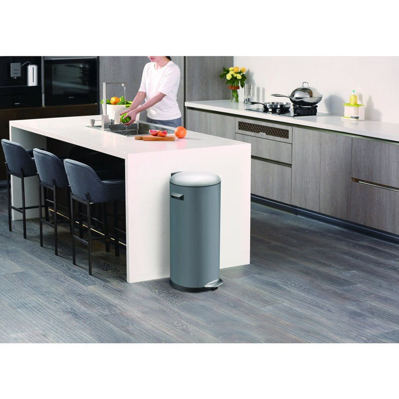 EKO Belle Deluxe Pedaalemmer 30L Sandcoated Grijs