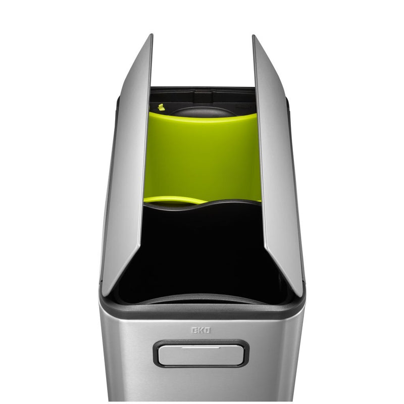 EKO Ecofly Step Bin Pedaalemmer 2x20L Mat RVS
