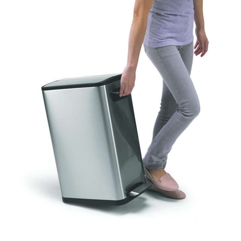 EKO Ecofly Step Bin Pedaalemmer 2x20L Mat RVS