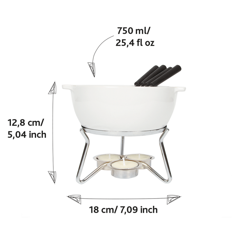 Boska Kaasfondue Party Set Magnetron Bestendig 750 ml