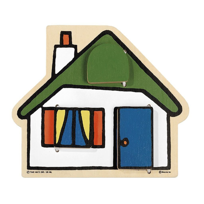 Nijntje houten kiekeboe huisje 17070