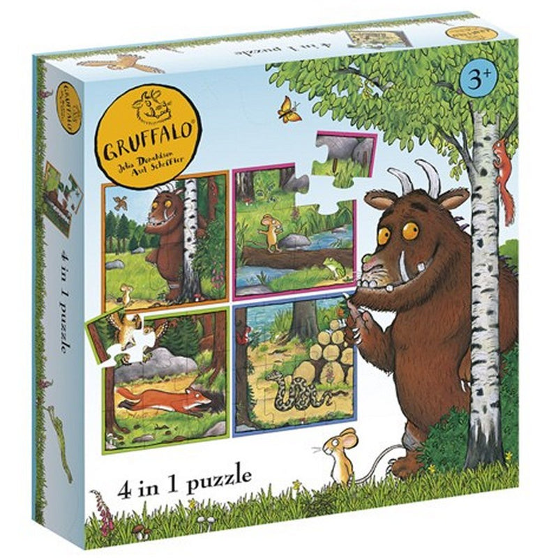 De Gruffalo Puzzel, 4in1