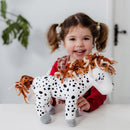 Fien en Teun Knuffel Paard Stip 35 cm