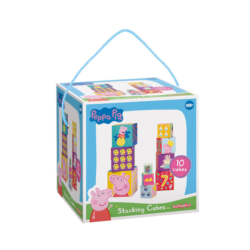 Peppa Pig Stapelkubus met 10 Blokken