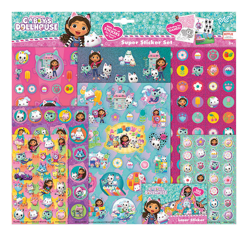 Totum Gabby AND apos;s Dollhouse Super Sticker Set