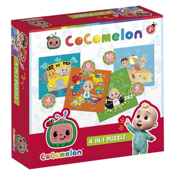 Cocomelon 4in1 Puzzel 4-16 Stukjes