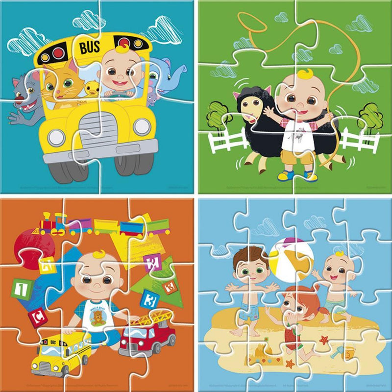 Cocomelon 4in1 Puzzel 4-16 Stukjes