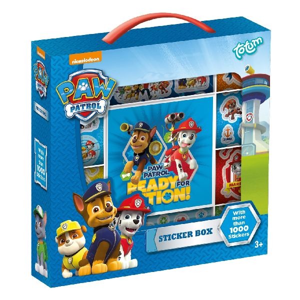 Paw Patrol Sticker Box 500+ Stickers + Plak-Tekenblok