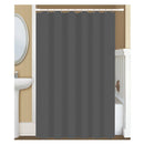 Dutch House Anti Schimmel Douchegordijn  + Doucheringen Donkergrijs 180x200 cm