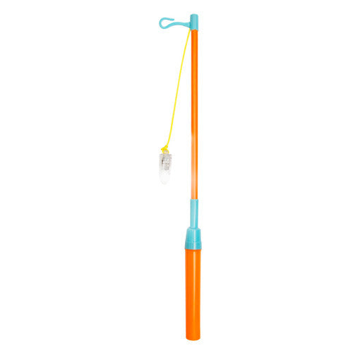 Elektrische Lampionstok Oranje-Blauw 39cm