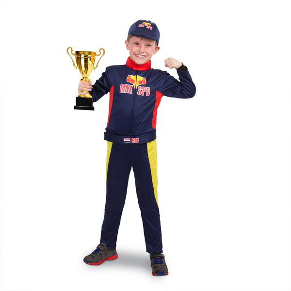 Formule 1 Race Outfit Max met Pet Maat 116-134