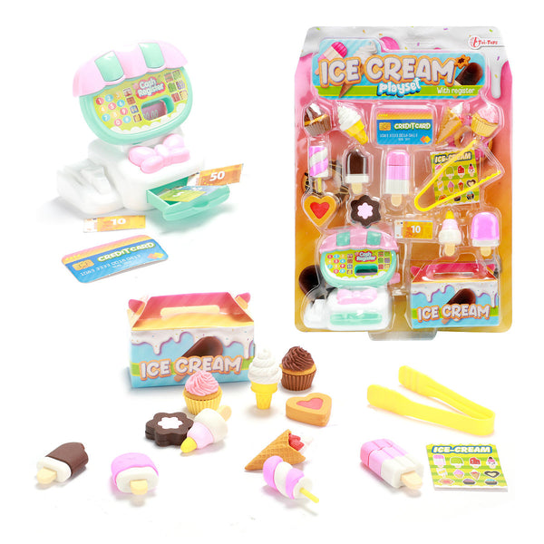 Speelset combineer ijsjes met kassa