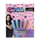 Djamila Tattoo Gelpennen + Glitters 5 Stuks