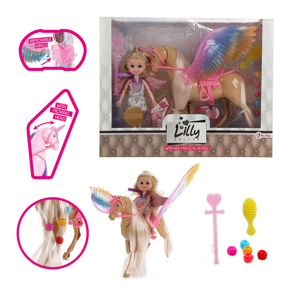 Lilly Tienerpop 15cm met Beweegbare Eenhoorn Lauren